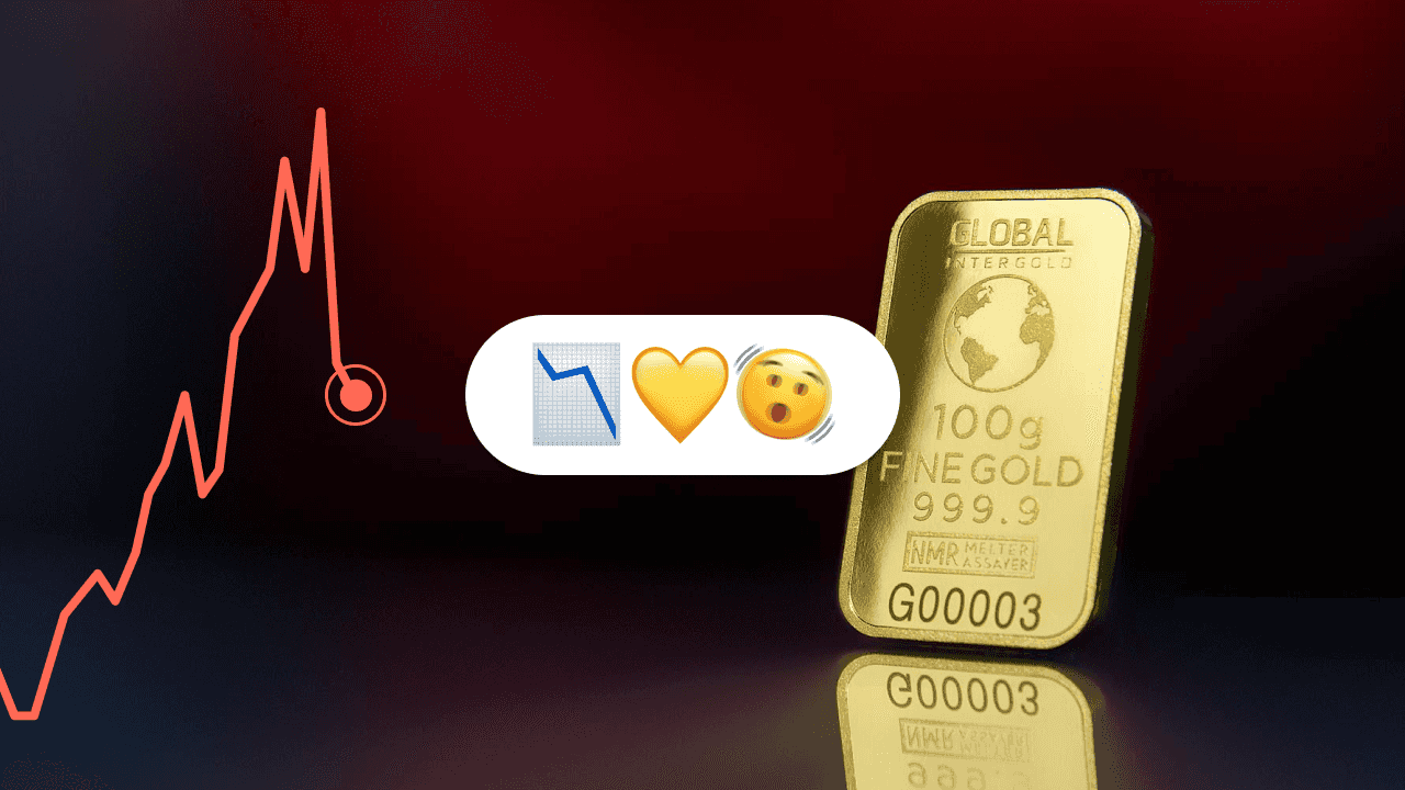 L'oro crolla: è il peggior crash dal 2013