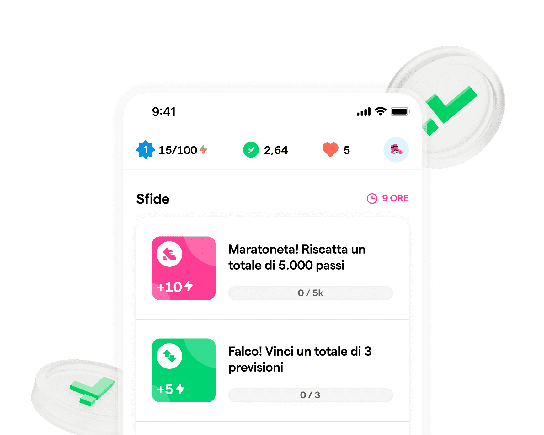 schermata sfide young platform step