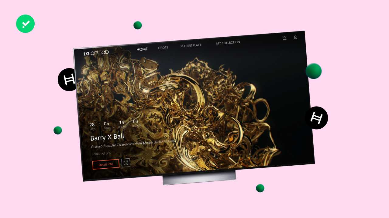 Acquista NFT con la Smart TV di LG e HBAR
