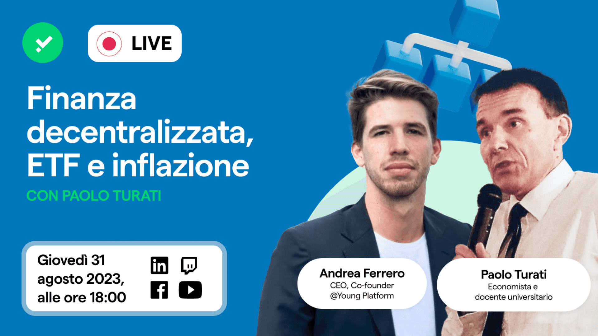 presentazione live con ferrero e turati
