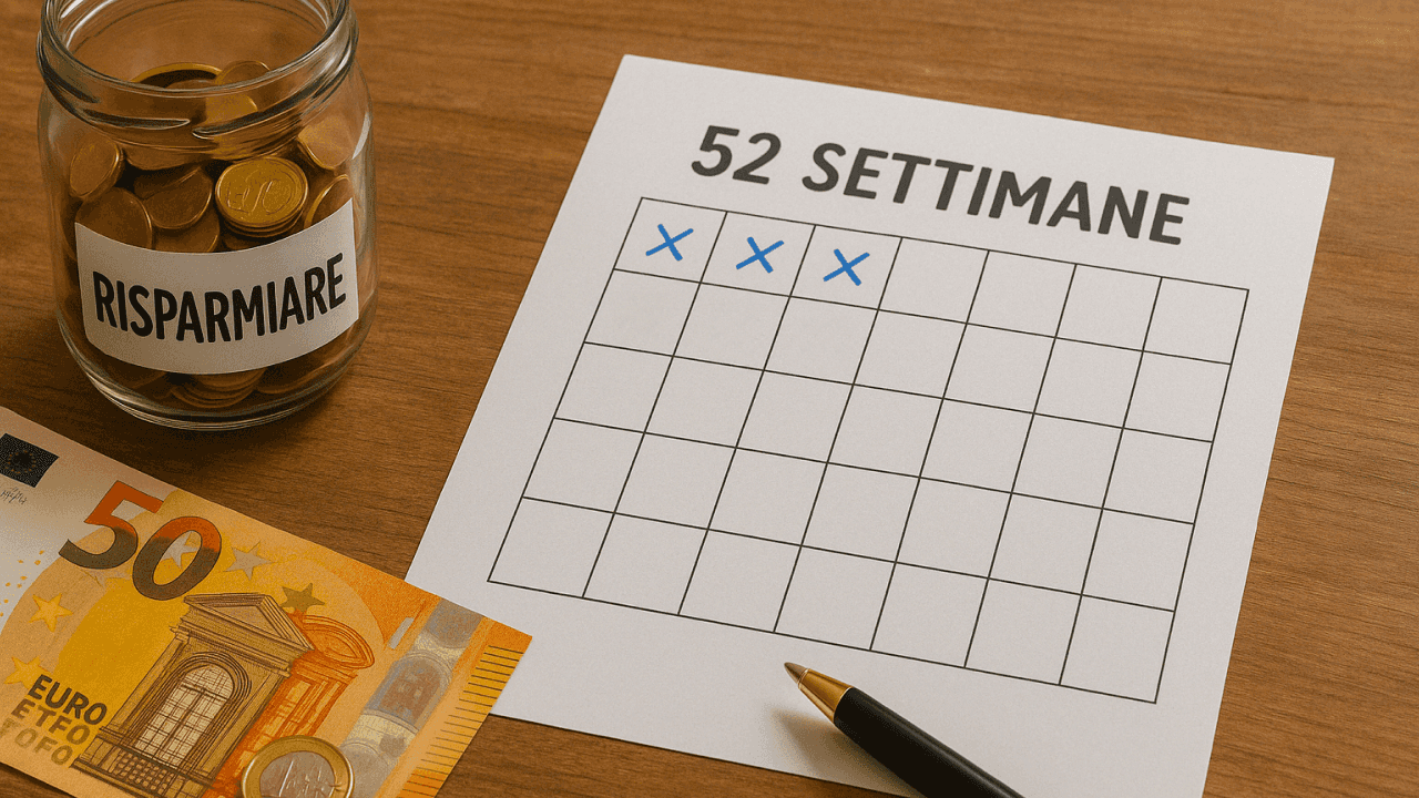 Come risparmiare soldi: la sfida delle 52 settimane