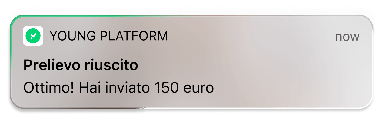 ragazza con telefono legge notifica